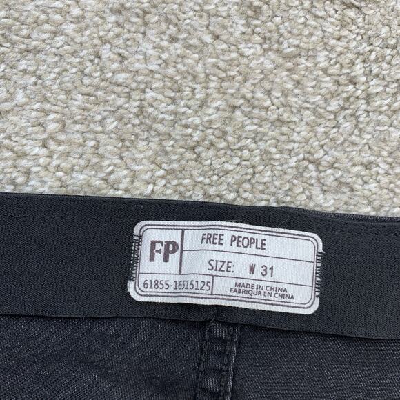 Free People Women Jeans Bottom Flare Size 31 Pull On Stretch 32" Inseam F8 - Picture 4 of 9